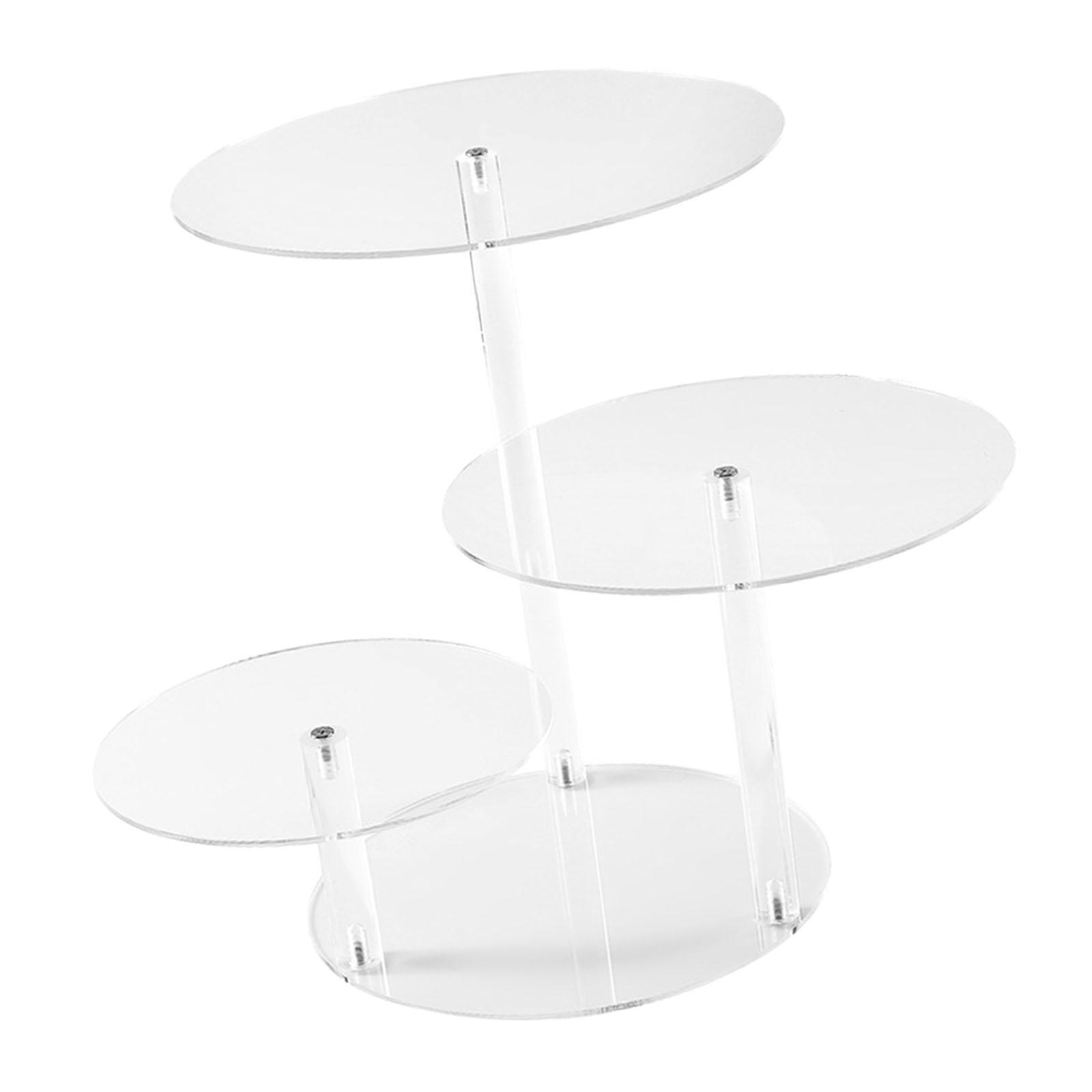 Display Risers Set - Трехуровневая акриловая подставка для тортов, прозрачная