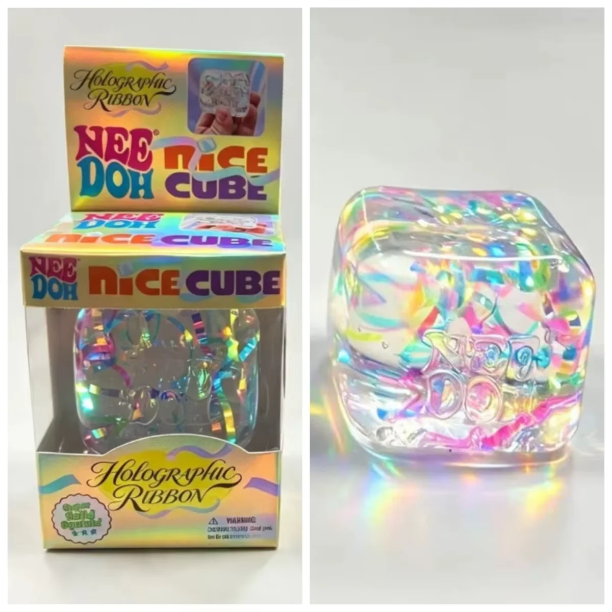 NeeDoh Nice Cube — квадратная  – обзор и цена Fidget Cube Original